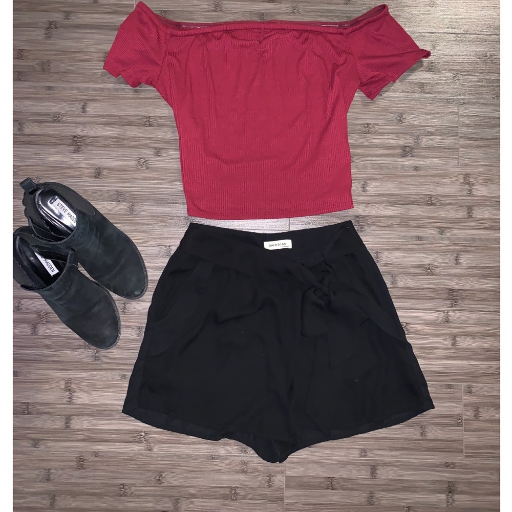 High Rise Tie Shorts! - Picture 2 of 3